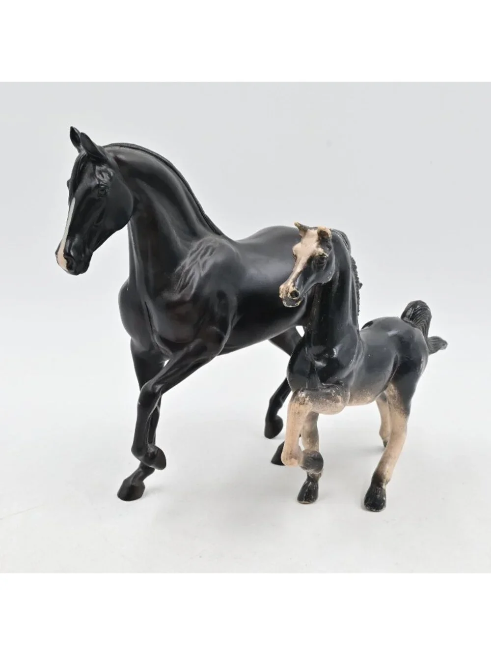 Breyer Horse Black Thoroughbred Mare & Imperial Foal Vintage 1970s/80s Toys